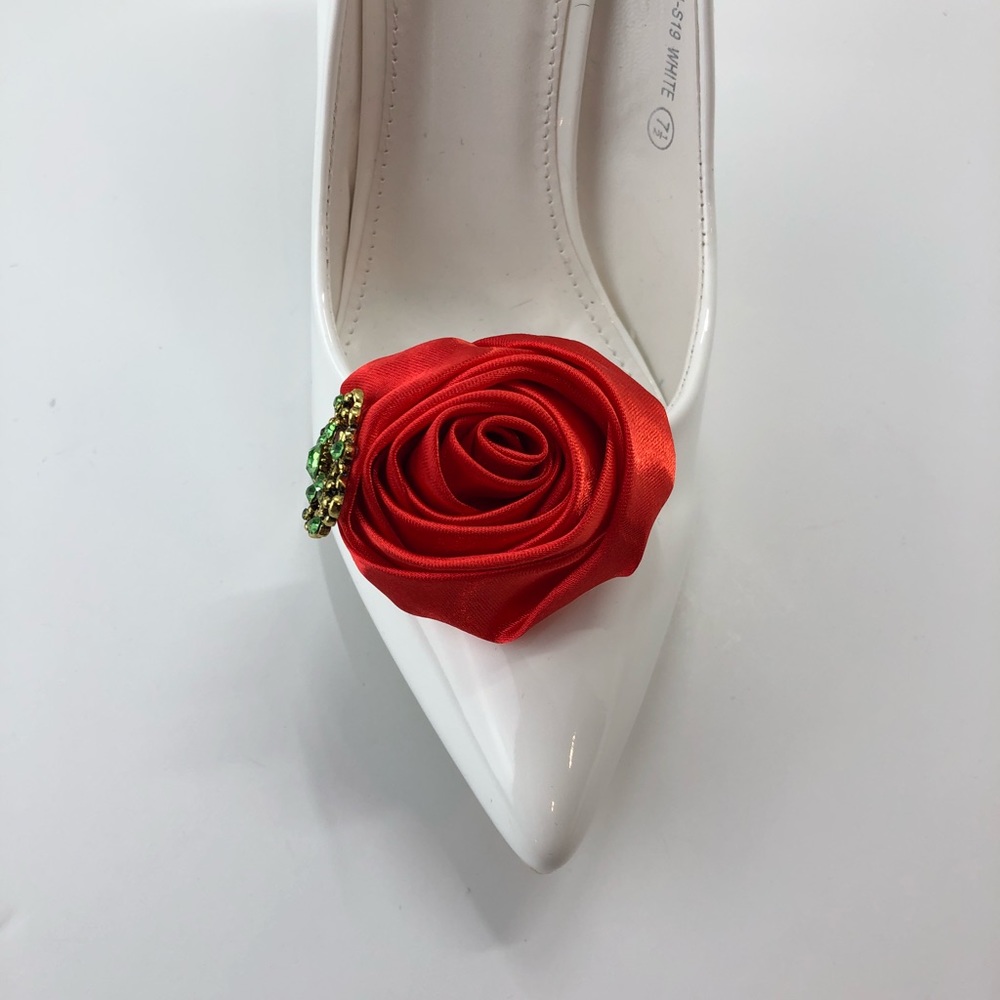 Rose Shoe Clips